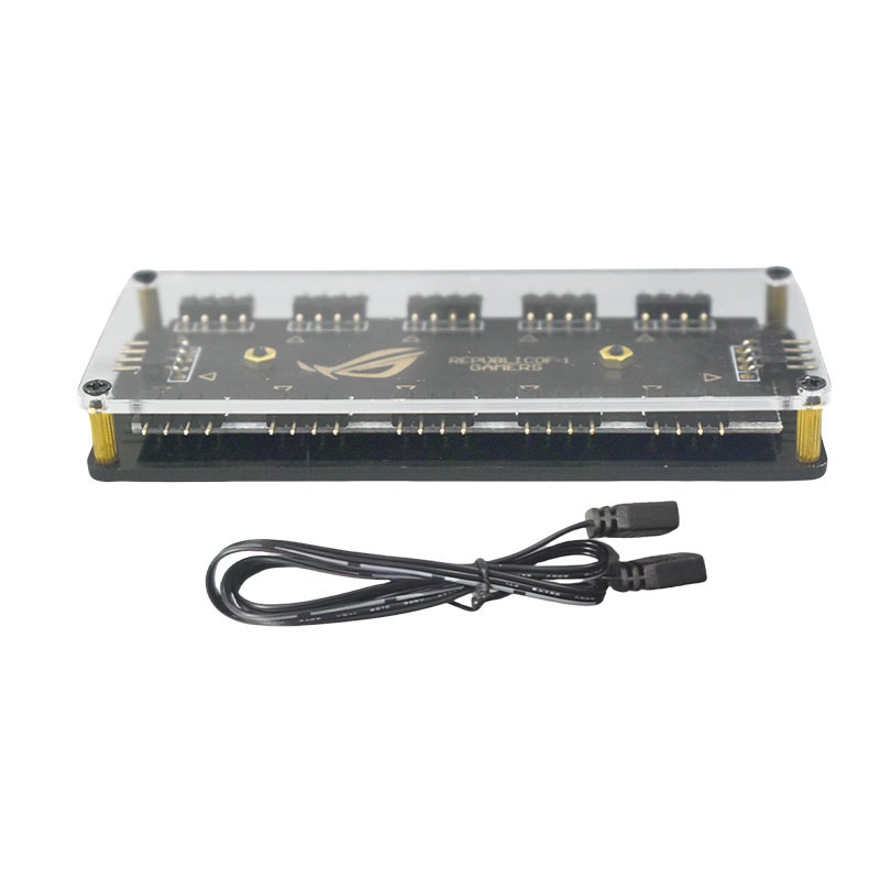 12V 4-Pin RGB Hub 1 to 10 Port - Case Fan Controller 评论和价格