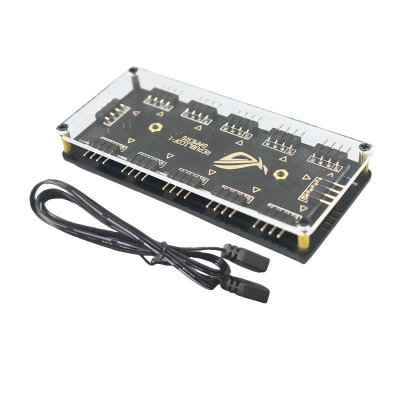 12V 4-Pin RGB Hub 1 to 10 Port - Case Fan Controller 评论和价格