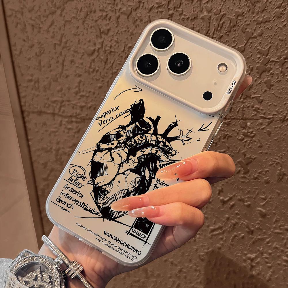 Sketch Heart Anatomy Phone Cas - Matte Pc Case 评论和价格
