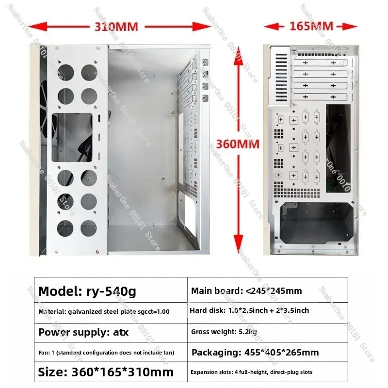 Wall-Mounted Small Case ATX Po - Atx Case 评论和价格